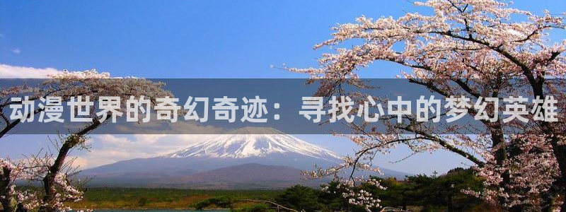 樱花动漫的入口：动漫世界的奇幻奇迹：寻找心中的梦幻英雄